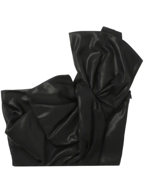 Juun.J one-shoulder crop top Black JW4Y64W00
