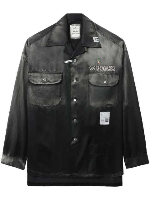 Maison MIHARA YASUHIRO logo-patch shirt Grey J13SH183