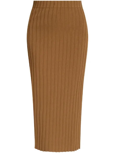 By Malene Birger Fiemme midi skirt Brown 102400