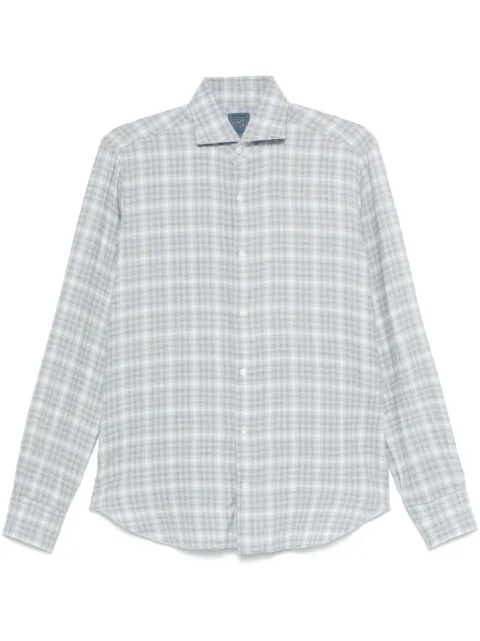 Barba checked shirt Blue LIU13P0144108X