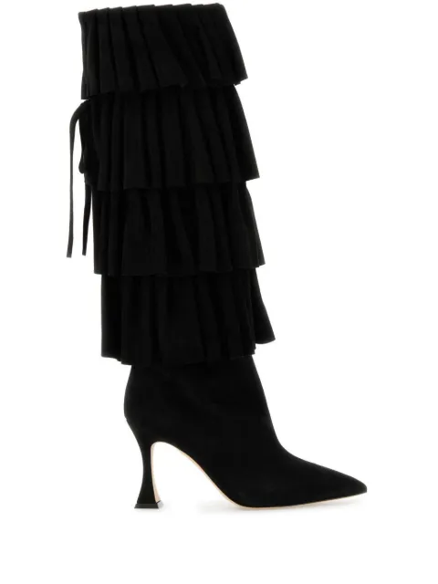 Manolo Blahnik 90mm Miralone boots Black MIRALONE3242762
