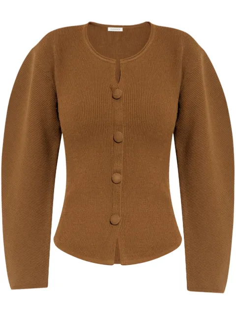By Malene Birger Francinas ribbed-knit sweater Brown 102401
