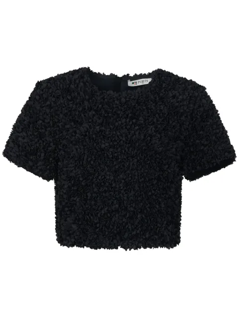 Ports 1961 lightweight cropped top Black PW424HSL60FPLX530