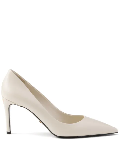 Prada patent Saffiano leather pumps Neutrals 1I609NF0853A9S