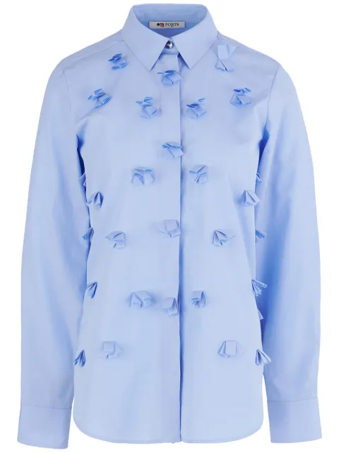 Ports 1961 Allover pompom shirt Blue PW424HLS45FCOU153