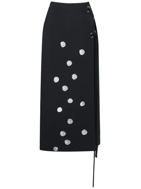 Ports 1961 Alpine Ice Cube print pencil skirt Black PW424XXL80FWVU635