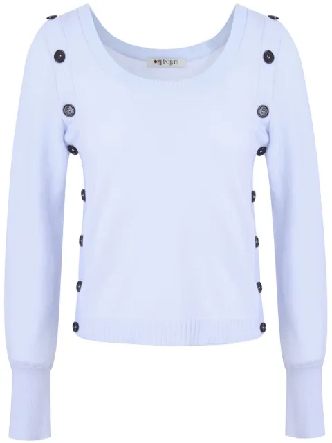 Ports 1961 contrast-buttons jumper Blue PW424KFK02YWVU005
