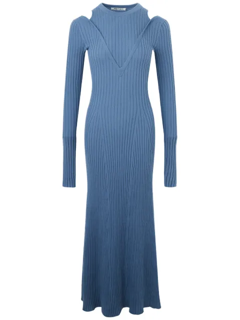 Ports 1961 cut-out knitted dress Blue PW424KFD05YWVU005