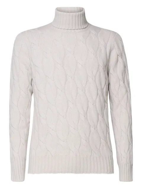 Giuliano Galiano cable-knit turtleneck sweater White 1965913115