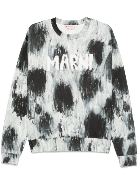 Marni scribble-logo sweatshirt Grey FUMU0074PRUSS023