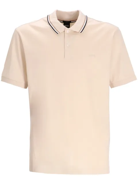 BOSS cotton polo shirt Neutrals 50469360