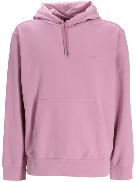 BOSS logo-print hoodie Purple 50523827