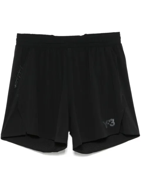 Y-3 perforated-design shorts Black IX0017