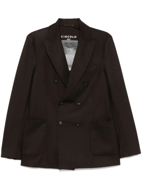 Circolo 1901 double-breasted blazer Brown CN4594