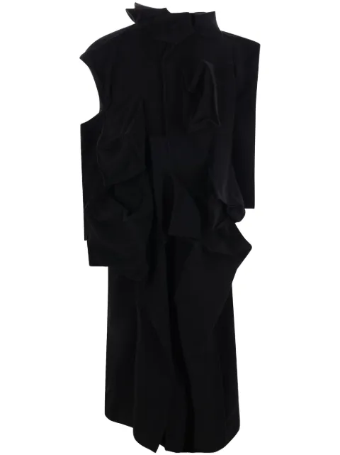 Yohji Yamamoto draped coat Black FOC01110