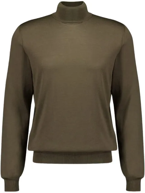 Boglioli virgin wool sweater Green 91420FB2808