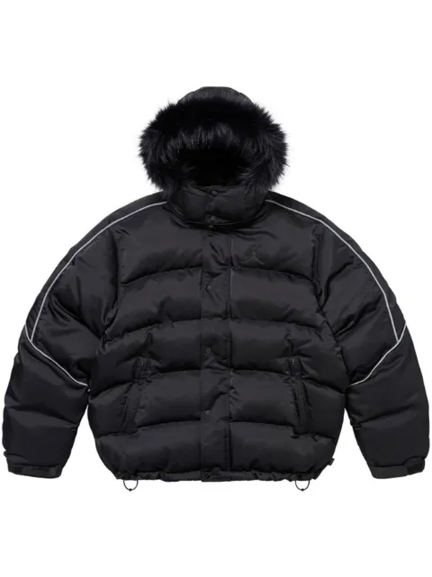 Supreme x Jordan puffer jacket Black SU685