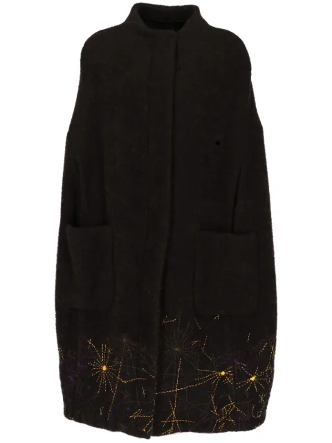 Dries Van Noten Pre-Owned 1990s embroidered cape Brown DRI900LZ