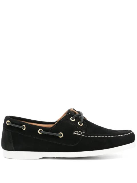 P.A.R.O.S.H. suede boat shoes Black D070274SAILSHOE