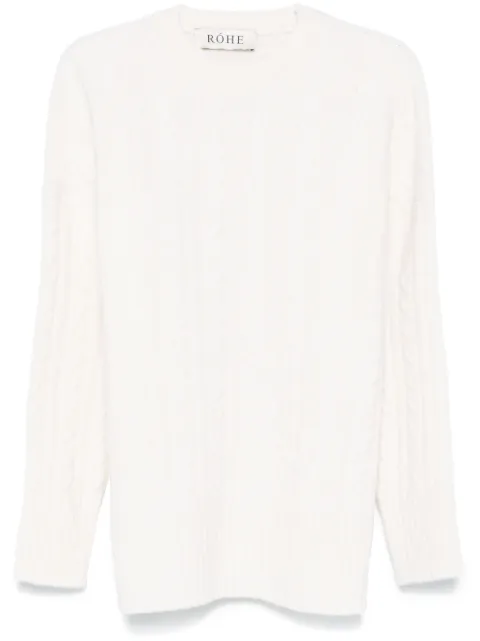 Róhe cable-knit sweater White 41323126