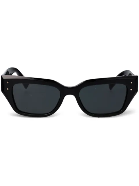 Dolce & Gabbana Eyewear logo-print sunglasses Black 0DG446250187