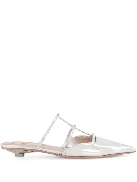 Valentino Garavani Palladium mules Silver WS0IZ2VNM