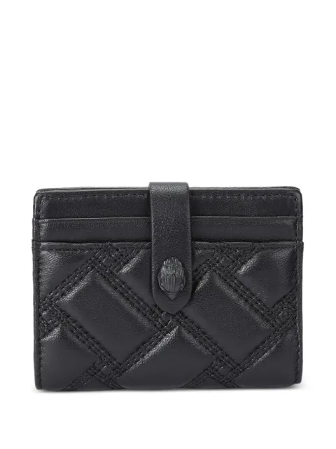 Kurt Geiger London quilted Eagle-plaque card holder Black 0587900189