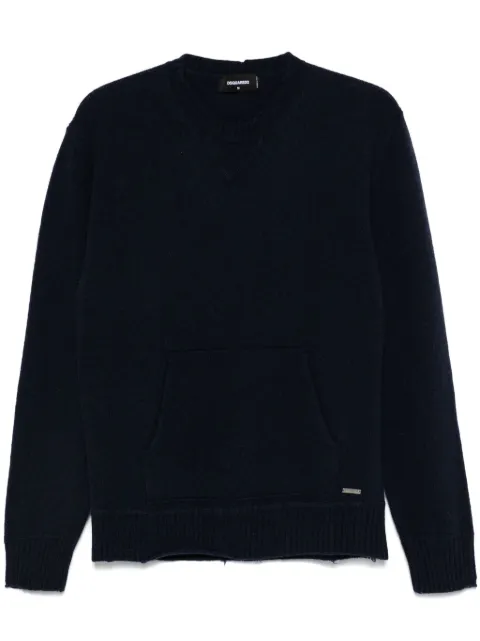 DSQUARED2 pouch-pocket sweater Blue S71HA1322D13069