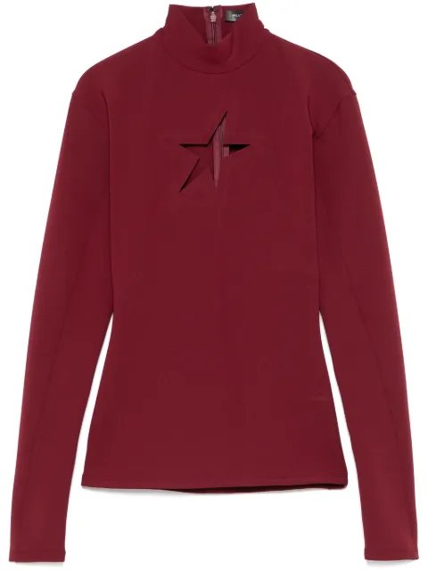 Mugler cut-out star top Red 24W1TO0725859