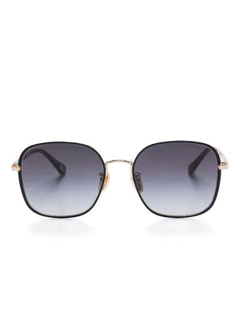Chloé Eyewear oversize-frame sunglasses Gold CH0255SK