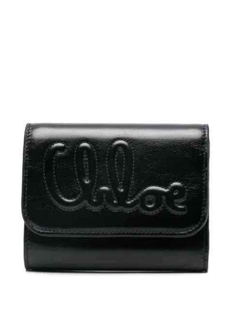 Chloé small Trifold C Chloé wallet Black C24WP448O16