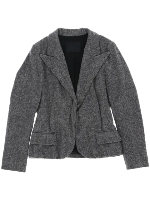 Lanvin Pre-Owned 2008 herringbone blazer Grey LAN350LM