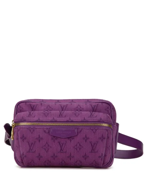 Louis Vuitton Pre-Owned 2019 Monogram Denim Outdoor Bum belt bag Purple 680H7IC8XXZTAMMF