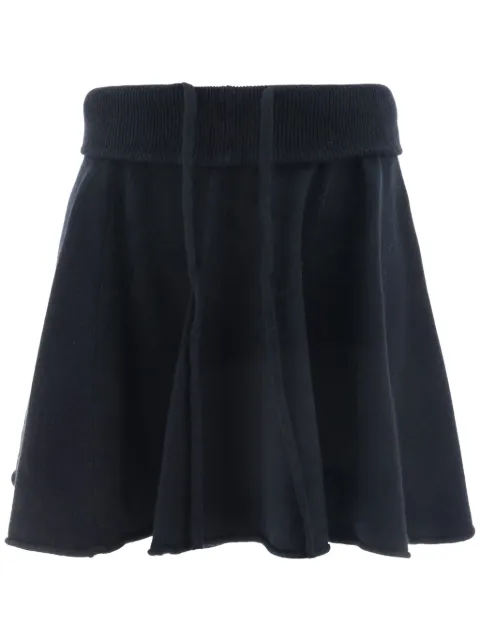extreme cashmere fine-knit mini skirt Blue 37917401TU08