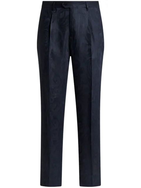 ETRO jacquard trousers Blue MREA000199TJC06