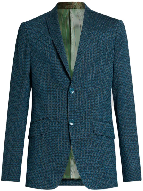 ETRO checked blazer Blue MRCA000699TJB24