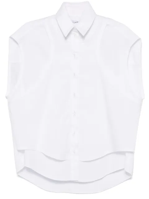 Ioana Ciolacu layered shirt White IC25SH01
