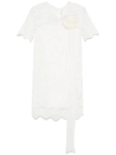 Ermanno Scervino floral-lace mini dress White D452Q337BXD