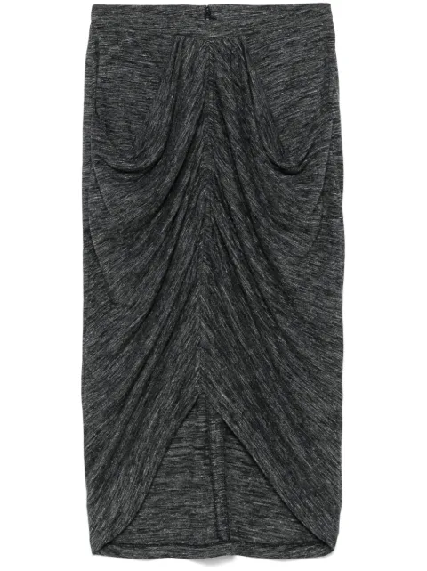 MARANT ÉTOILE Ilis midi skirt Grey JU0233FAB3K02E