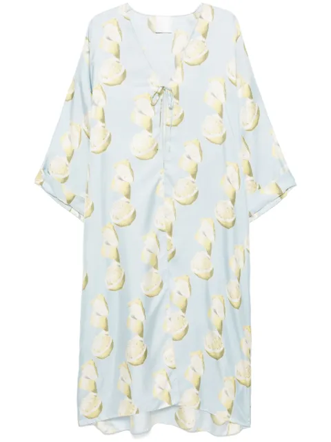 Givenchy lemon-print kaftan Blue BW619Y15MX
