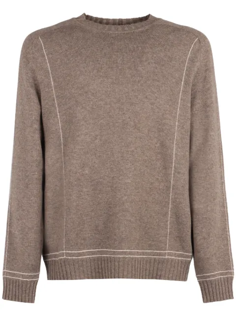 Giorgio Armani ribbed knit sweater Neutrals 6RSM26SM35Z