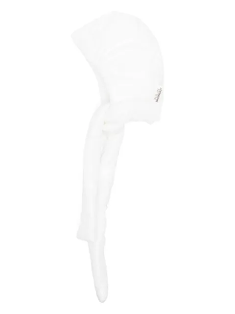 Ruslan Baginskiy high-shine puffer hat White BON040PPUF