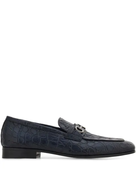 Ferragamo moccasins with Gancini ornament Blue 778980