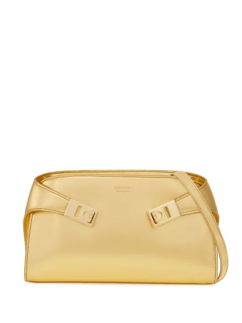 Ferragamo hug metallic mini crossbody bag Gold 778320