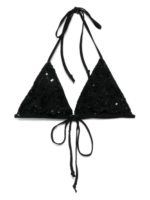 P.A.R.O.S.H. Gradient bikini top Black GRADIENTD005521