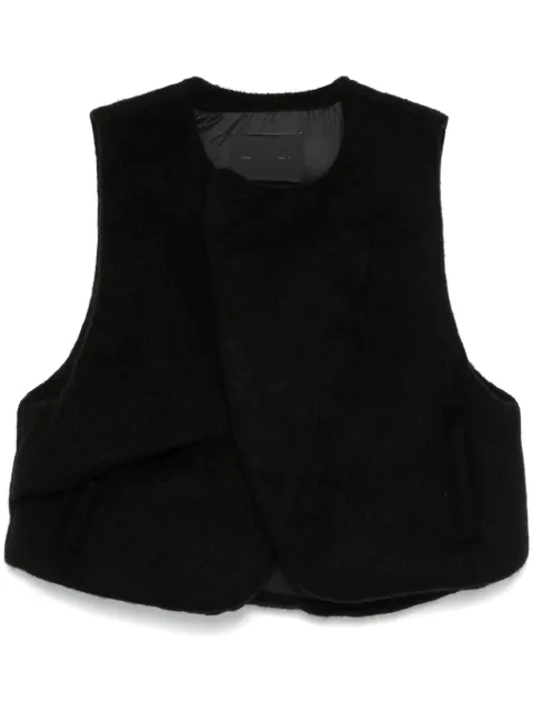 HELIOT EMIL felted gilet Black AW24M03034BLK01