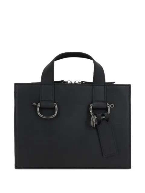 Discord Yohji Yamamoto leather tote bag Black DAI82786
