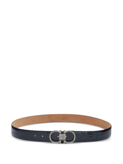 Ferragamo Gancini belt Blue 781602