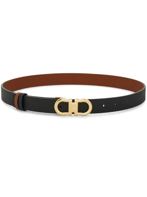 Ferragamo reversible and adjustable Gancini belt Brown 780407