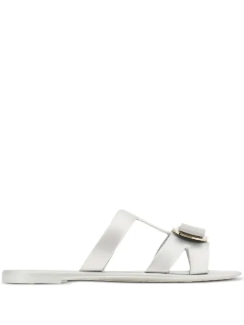 Ferragamo New Vara plate slides White 779980
